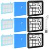 BUCOMTU Set di 3 Filtri Per Philips PowerPro Compact/PowerPro City, Per Filtro Philips, Filtro di Ricambio Per FC9331/09 FC9332/09 FC8010/01 FC9334 FC9333 FC9330 FC9555 FC9556 FC9550, Filtri di Ricambio