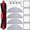 BaBuzom Kit Accessori di Ricambio per Roborock Q10 S5 / Q10 S5+ / Q10 X5 / Q10 X5+ Aspirapolvere, 1 Spazzola Principale, 4 HEPA Filtri, 4 Panno, 4 Spazzole Laterali