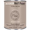 FLEUR DESIGNER'S PAINT | Interior Matt Paint, Pittura per Pareti e Mobili, Extra Opaco, 750ml, F12 James Taupe, a Base Acqua, Lavabile, Multisupericie, Made in Italy