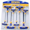 IRWIN T10771 Set CHIAVI ESAGONALI CON IMPUGNATURA A 'T' 8pz. MM: 2,0, 2,5, 3,0, 4,0, 5,0, 6,0, 8,0, 10,0 mm
