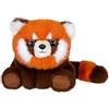 GIPSY TOYS - PELUCHE FLOPPY CHOOPY PANDA ROSSO - 22 CM - ARANCIONE, MARRONE E BIANCO