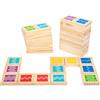 Small Foot Domino XXL Active 12032 in Legno Certificato FSC 100% per Adulti e Bambini a Partire dai 3 Anni Giocattoli, Multicolore