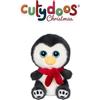 GIPSY TOYS - PELUCHE PINGUINO CHILLY CUTYDOOS CHRISTMAS - 13 CM - GRIGIO E SCIARPA ROSSA