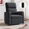JUMMICO Poltrona di Relax Elettrica Reclinabile con Schienale Regolabile, Poltrona TV, per Camera, Soggiorno e Home Cinema, in materiale lino