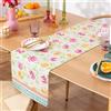 furn. Honeysuckle Table Runner Da Tavolo - Lavabile Con Motivo Floreale Acquerello Asciugatura Rapida Decorazione Da Tavolo (Multicolore - 180x35cm)