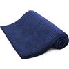 KEPLIN Tappetino da bagno antiscivolo, morbido e confortevole, in microfibra, lavabile in lavatrice, assorbe l'acqua e si asciuga rapidamente per mantenere il bagno igienico e pulito (blu navy)