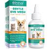 CiAIplw Collirio per Cani e Gatti, Pulizia Occhi Cane, Lubrifica, Idrata, Dona Sollievo, Aiuta a Rimuovere Macchie da Lacrimazione, 100ml
