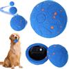 Rhyhome Palla interattiva per cani - Wicked Ball Air Self Moving Dog Ball, giocattolo intelligente interattivo per cani con 3 modalità di gioco, regalo di compleanno con luci a LED - blu