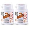 DC24 DAILY CARE Gomme da masticare senza zucchero, senza aspartame, allo xilitolo, alla cannella naturale, senza glutine, vegane, 60 pezzi, confezione da 2