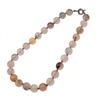 Treasure Bay Treasurebay Collana da Donna Fatta a Mano con Perline di Pietre Preziose Naturali da 14mm per Signore e Ragazze Agata Nera, Agata Rosa, Quarzo Rosa, Multicolore, Collana Ametista, Gemma