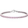 Bronzallure Bracciale Tennis Donna - Bracciale Tennis in Argento con Cubic Zirconia Rosa - Gioielli Made in Italy - Braccialetto Idea Regalo Compleanni, Anniversari, Festa Donna, Festa Mamma (Rosa)