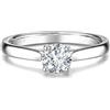 FANCIME Anello Diamante Lab Grown in Argento Sterling 925 0.3cttw 0.5cttw Donna Gioielli Regalo di Anniversario Compleanno Natale per Ragazza Amica Fidanzata