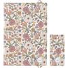 Viculii Fasciatoio pieghevole e portatile, 40 x 60 cm, con fiori colorati da giardino, impermeabile, adatto ai viaggi, pieghevole, per ragazze, motivo floreale