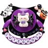 CutiePlusU Ciuccio per Adulti Carino e Antistress，Aiuta a Non Russare，Decorato a Mano con Design Esclusivo，Grande Scudo-Cute Ghost