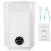 LIFEJXWEN Sterilizzatore elettrico per biberon | 5 in 1: sterilizzare, asciugare, auto-sterilizzare e asciugare, riscaldare il cibo, mantenere le bottiglie calde | 8 bottiglie, 24 ore di protezione