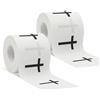 Wenfubrixa 2 rotoli di nastro adesivo Christian Athletic con croce, 5,1 cm x 7,6 m, nastro autoadesivo in cotone per sport atletici, per polsi, baseball, calcio, lesioni da ginnastica (bianco)