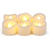 CANDLE IDEA 6 candele a LED senza fiamma a batteria con timer realistiche tremolanti elettriche candele votive per battesimo decorazioni per feste di nozze decorazioni per la casa centrotavola batterie incluse.