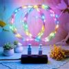 MUXIJIA 2 x luce stringa LED, 40 x LED 4M / 14Ft esterno/interno alimentatore USB impermeabile per camera da letto, cortile, matrimonio, Natale, fai da te, ecc. (multicolore)