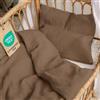 Dreamzie - Set biancheria da letto per neonati 80x80 cm + 1 federa 35x40 cm | 100% Cotone · Copripiumino in garza di cotone · Certificato Oeko-TEX - Colore Moka
