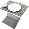 TranRantic Tappetino Asciugapiatti in Pietra 40X30cm, Grigio | Tappetino Scolapiatti ad Asciugatura Rapida, Tappetini Pieghevoli Assorbenti in Terra Diatomacea per Piatti da Cucina, Casa
