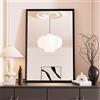Snowdool Specchio da parete nero, specchio da toeletta con cornice rettangolare 70x90 cm, da appendere orizzontalmente o verticalmente, decorativo per spogliatoio, bagno, camera da letto, soggiorno