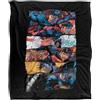 DC Comics Superman Torn Collage Coperta super morbida al tatto setoso - 152 x 127 cm