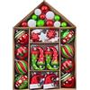 Valery Madelyn Set di ornamenti natalizi, 70 ct, elfo rosso, verde, bianco, infrangibile, decorazioni per albero di Natale, ornamenti decorativi da appendere per alberi di Natale, decorazioni per