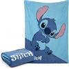 ECOMMERC3 Coperta per bambini Stitch 160 x 130 cm - Coperta morbida e leggera per bambini e bambine, calda, piacevole e molto confortevole al tatto, ideale per letto o divano