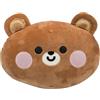 Cartomania cuscino sagomato feel at home, Tema orsetto, Marrone, Morbido e peloso, Imbottito, Decorativo, Per bambini e adulti, Idea regalo compleanno e Natale