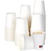 ECOVELO Bicchieri in Carta Bianchi Monouso | Resistenti, termici per Cappuccino, tisane, Tè, cocktail bevande asporto | Ecologici, Compostabili, riciclabili per Bar,Eventi,Uffici,Catering (190ml (50 pezzi))