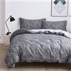 OAITE Set copripiumino in 100% cotone, ultra morbido e facile da pulire, set di biancheria da letto per letto matrimoniale queen size, 3 pezzi, il set copripiumino include 2 federe (ramo, king size)