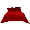 Jenny Sesal Parure copripiumino in Velluto linea Sophia Soffice ed elegante velluto sopra e microfibra sotto - set compripiumino e federe (Matrimoniale, Bordeaux)