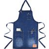 RAHMENLOS Grembiule da barbecue da uomo per il 50° compleanno: Vintage 1976 edizione limitata – Grembiule da cucina in puro cotone nero