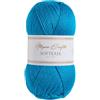 Utopia Crafts Softease - Filato per lavoro a maglia e uncinetto, 100 g (verde acqua scuro)