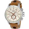 Invicta S1 Rally Orologio da Uomo in acciaio inossidabile con movimento Quarzo - 48mm, Bianco/Marrone