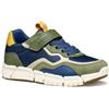 Geox J FLEXYPER Boy A - Scarpe da Ginnastica Bambino, Military/Blue,