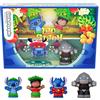 Little People Collector - Disney Lilo & Stitch, set in edizione speciale con 4 personaggi dal film e confezione da esposizione, giocattolo da collezione e per bambini, 3+ anni, JFC77