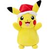 Pokémon PKW3376-20 cm peluche invernale - Pikachu con cappello di Natale, peluche ufficiale