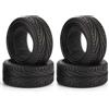 KINGCOO Pneumatici per auto radiocomandati da 1/10 RC su strada, 4 pezzi, pneumatici in gomma con inserti in schiuma, pneumatici per 1:10 RC On Road Runflating Touring Racing Car per Tamiya HSP HPI