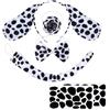 Costume cosplay dalmata Divertente animale cane Tuta con coda Uomo Donna Fantasia Prty Carnevale Animali Zenti Festa di festa Body  200000532
