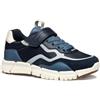 Geox J FLEXYPER Boy A - Scarpe da Ginnastica Bambino, Navy/Lt Grey,