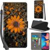 PHINIENLAND Cover per Samsung Galaxy A20e / A10e Case PU Pelle Custodia [Kickstand] [Chiusura magnetica] [Slot per Schede], Portafoglio Flip Custodia per Samsung A20e,Crisantemo