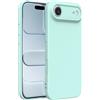 Captor Cover iPhone Air Custodia Colorata in Silicone Liquido, Antiurto, Flessibile, Bordo Rialzato per Schermo e Fotocamera Con Microfibra Interna per iPhone Air Cover (Verde Menta)