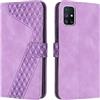 OKZone Cover per Samsung Galaxy M51/F62/M62, Custodia in Pelle Samsung M51/F62/M62, Cover a Libro Galaxy M51/F62/M62 Magnetica Portafoglio Folio PU Pelle Flip Caso con Wallet Case Cover (Porpora)