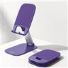 Lamicall Supporto Telefono Scrivania Pieghevole - [15mm Ultrasottile] Base Metallica, Altezza & Angolazione Regolabile, Porta Cellulare per iPhone 17/16/15/14/13/12 Pro Max, Samsung e Altri Smartphone