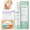 TaimeiMao Spray Acne Schiena 100 ml + Sapone + Retina Schiumogena, Spray Acne Complex, Pulizia Profonda, Trattamento per Acne Schiena, Naturale, Delicato sulla Pel