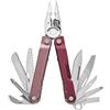 Leatherman Rebar Multi-Tool - 17 Strumenti per il fai da te e il Campeggio - Acciaio Inossidabile, Heathered Cranberry