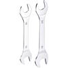 QUARKZMAN Set Di 2 Chiavi a Bocca Aperta Sottili Doppie 18×19/20×21mm Metric Super Thin Small Flat Head Wrench Mirror Polished Open Ended Spanner per Riparazioni Automobilistiche