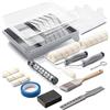 VOOMEY Kit di 17 rulli per pittura, rulli da 22,9 cm e 10,2 cm, vassoi, copertura per rullo in microfibra, kit per pittura domestica, pennelli per dipingere pareti