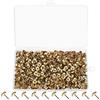 Tenbrachian 580 Pz Chiodi da Tappezzeria, Chiodini per Tappezzeria, Puntine per Tappezzeria, Spilli per Tappezzeria Antichi, Puntine per Mobili Decorativi, Chiodi Tappezzeria per Foto Mobili(Oro)